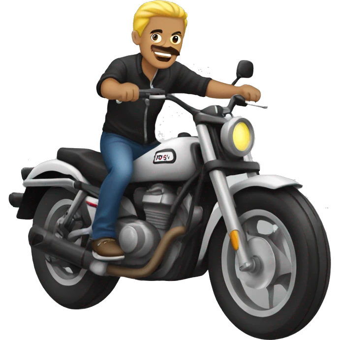 Locos por motos emoji