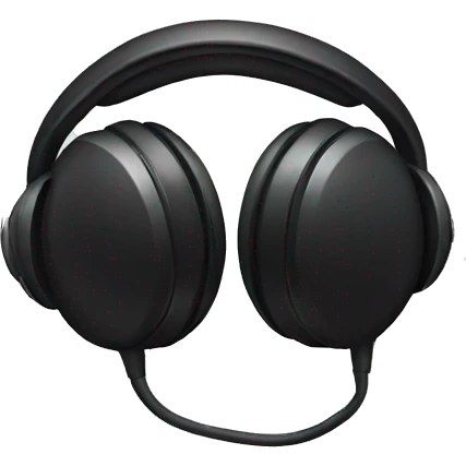 black headphones emoji