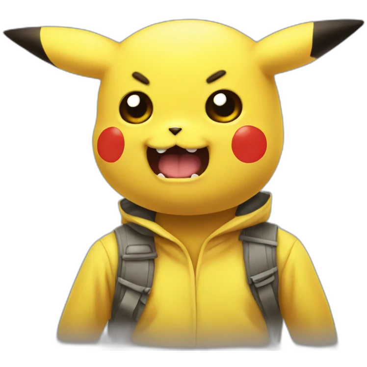 Pikachu horror emoji