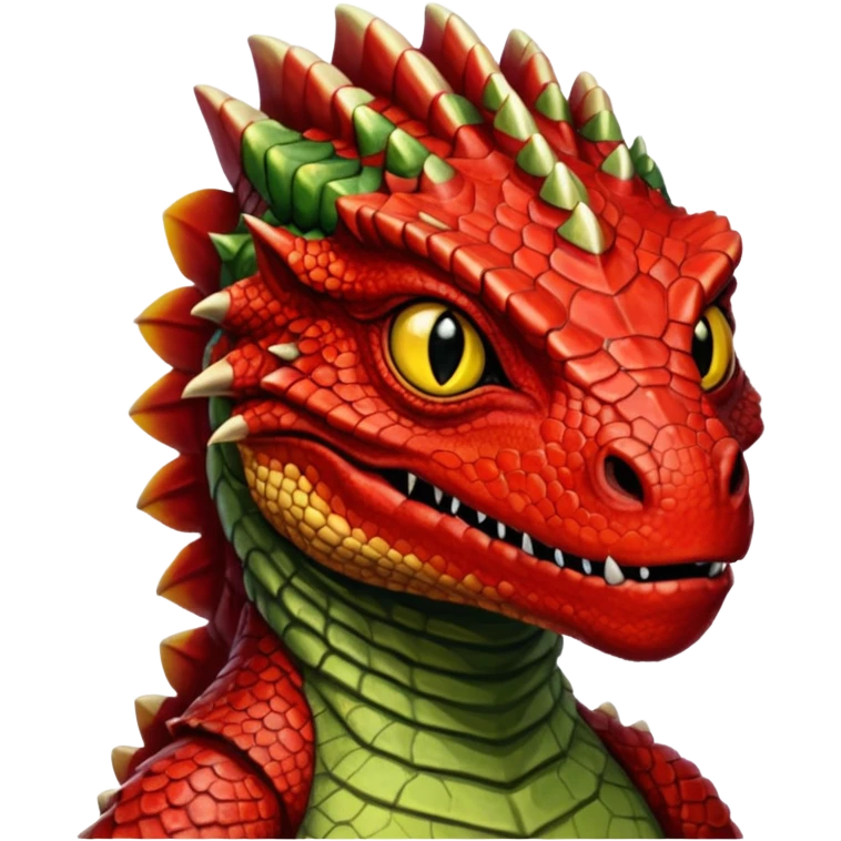 ESO red female Argonian  emoji