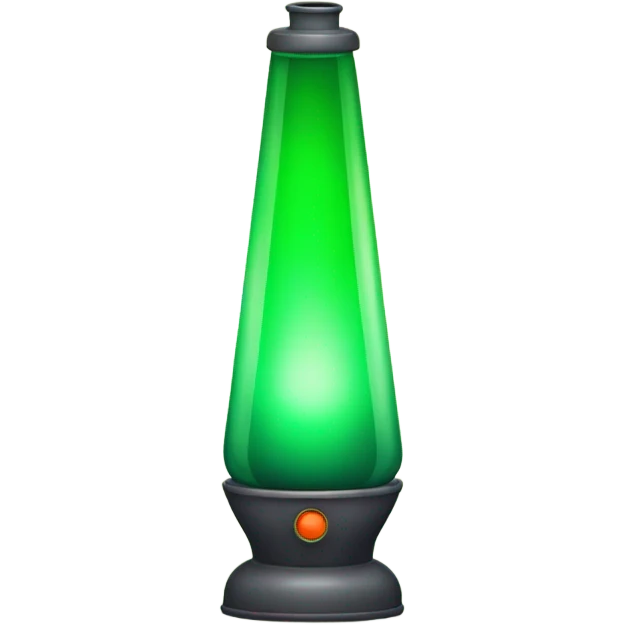 green lava lamp retro  emoji