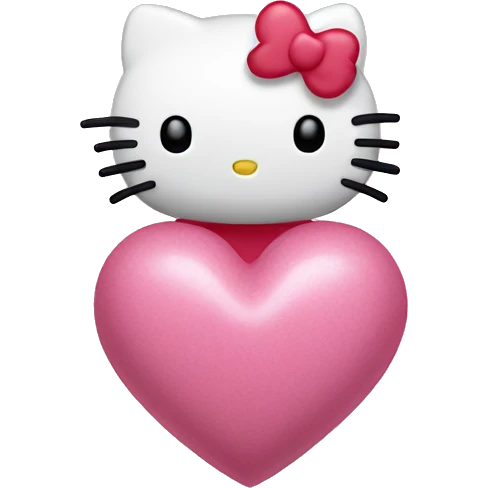 hello kitty heart emoji