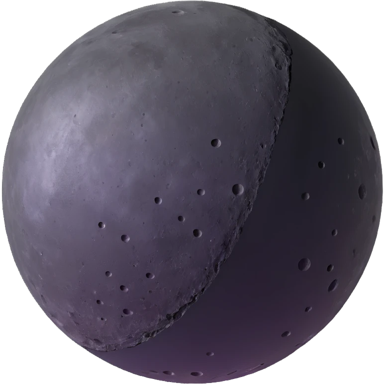 planet Mercury with craters emoji