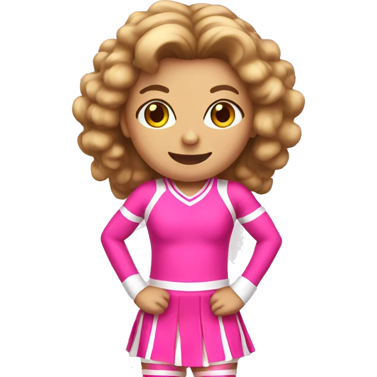 pink cheerleader emoji