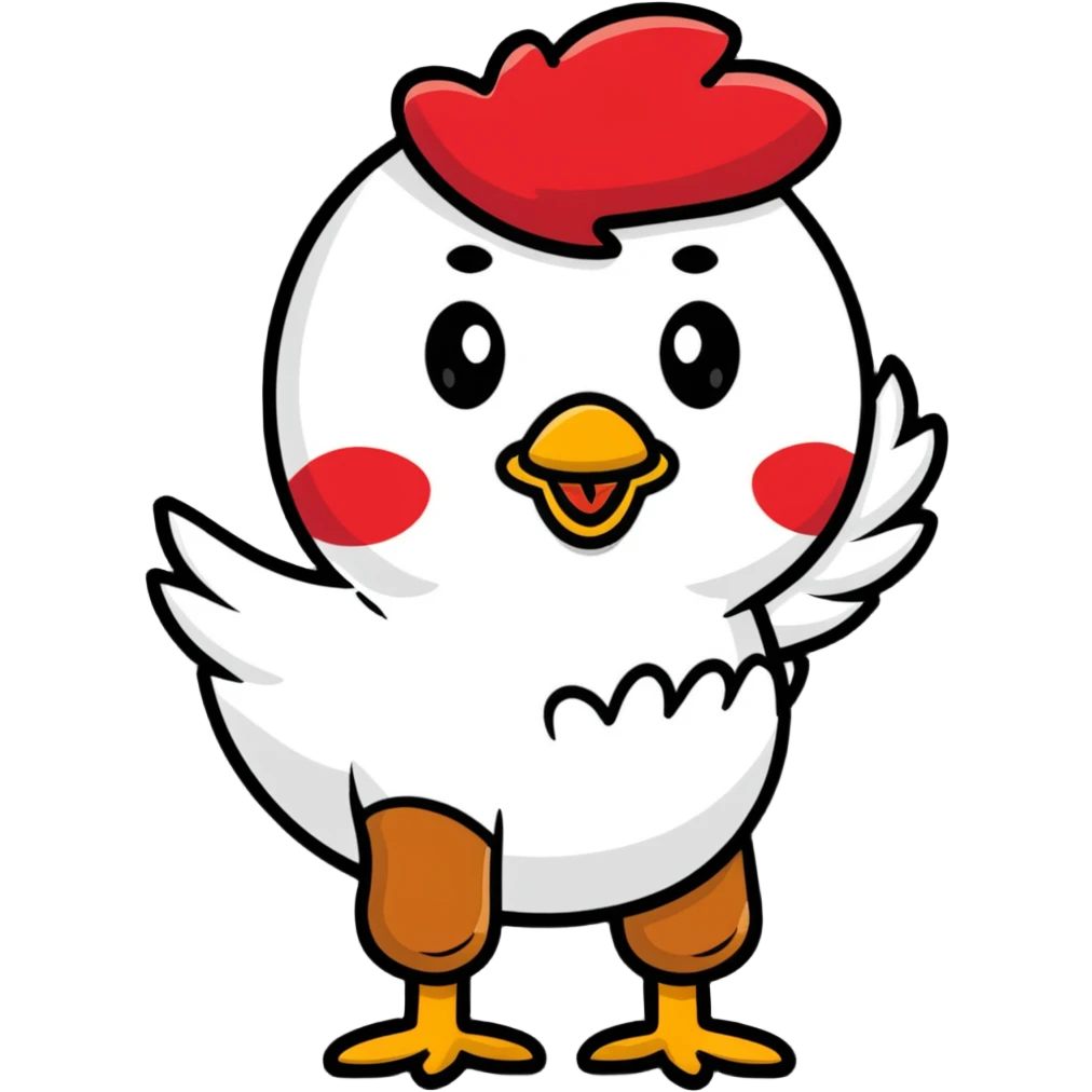 Happy Chicken McNugget character emoji