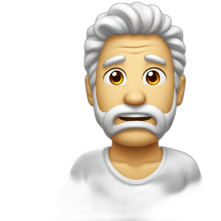 émoji gros cerveau sur visage emoji