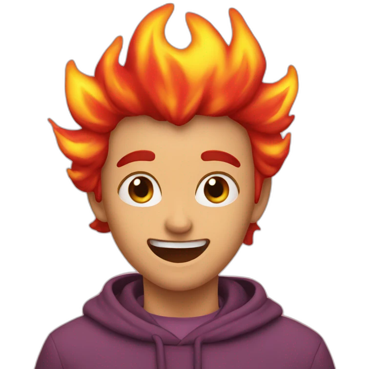 Fire heart emoji