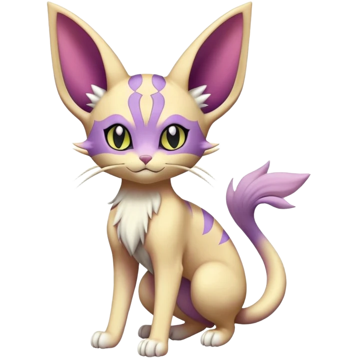 Espeon-Meowth-Delcatty-Fakémon-hybrid-creature (full body)  emoji