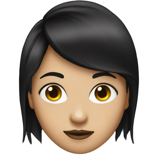 black dress pokerface emoji
