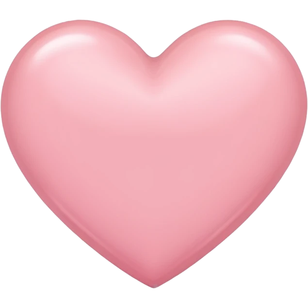 A cute light pink heart emoji