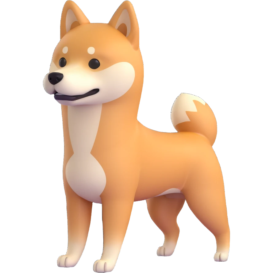 shiba inu skinny emoji