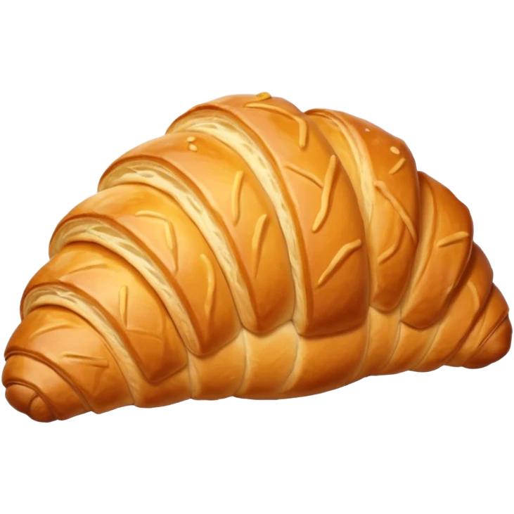 Croissant cartoon emoji