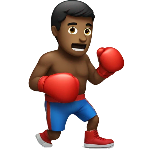 person with a boxing glove emoji