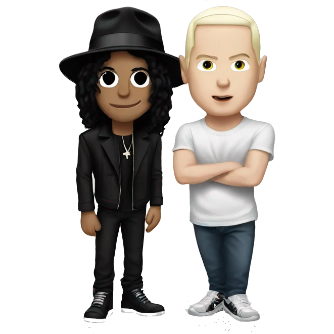 Michael Jackson with Eminem emoji
