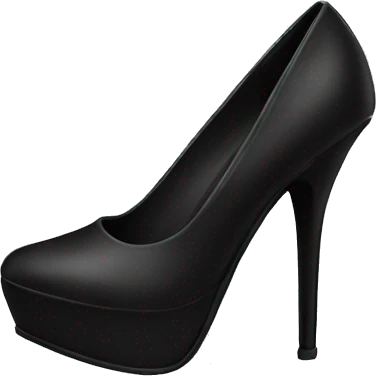 Black sting heels  emoji