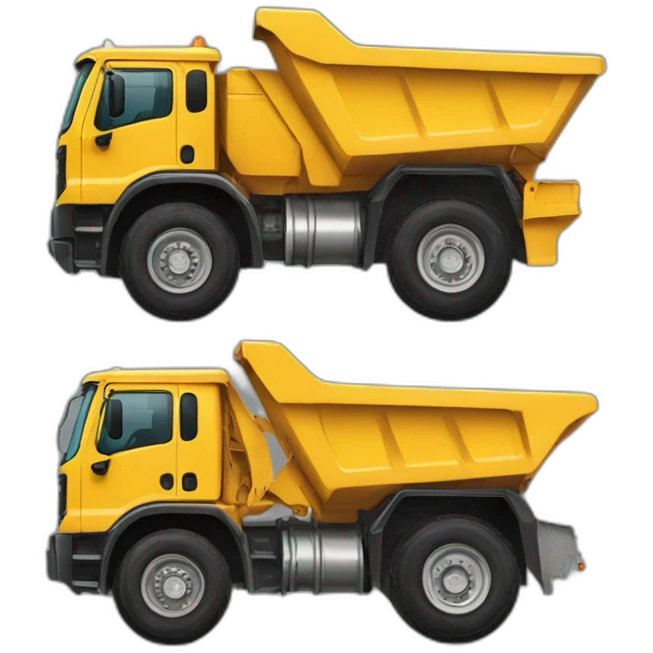 dump truck with bridgestone tyres emoji