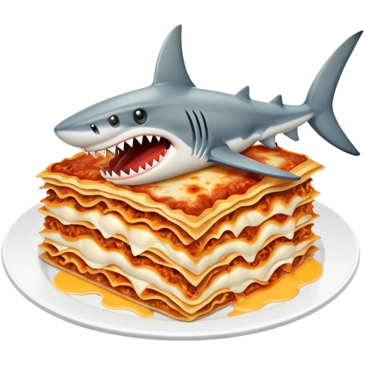 shark with lasagna  emoji