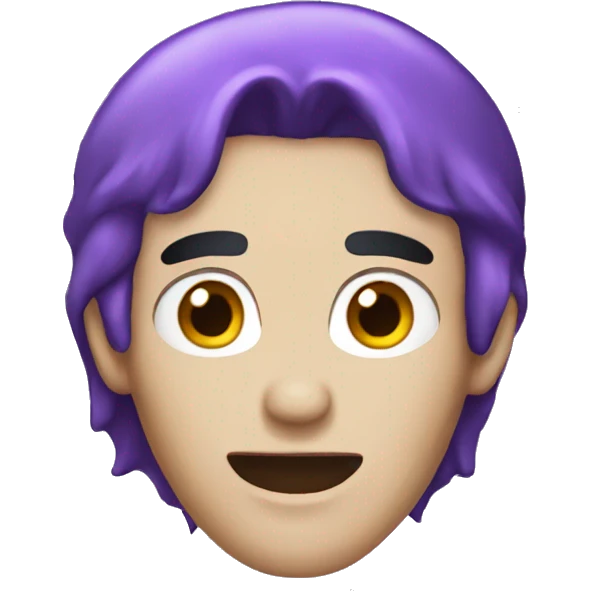 Purple haired vampire  emoji