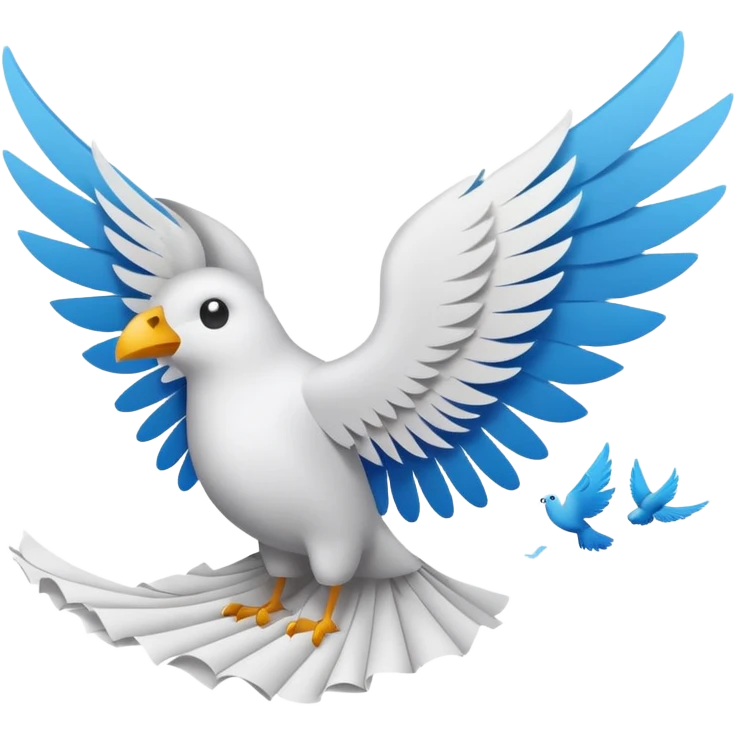 billete con alas emoji