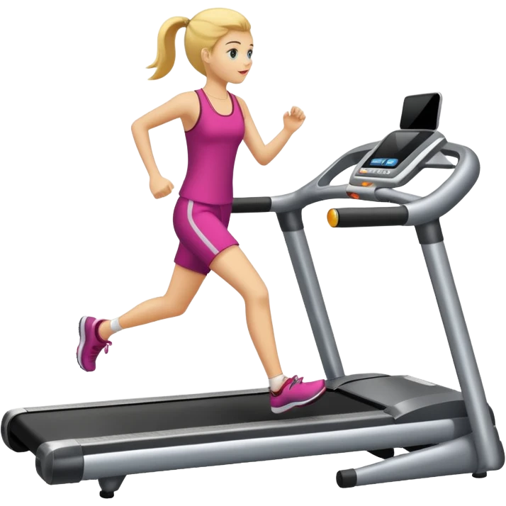 A treadmill emoji