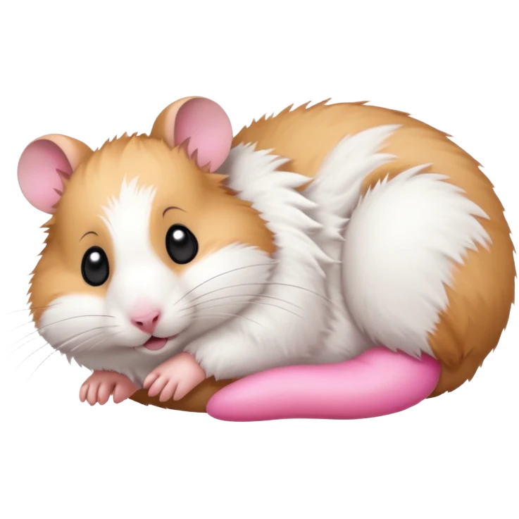 hamster lying on its back tipsy expression emoji
