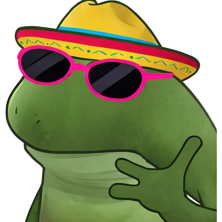 Rainbow cactus emoji