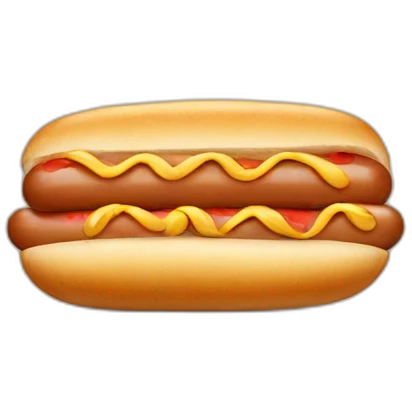 dog in bread like hot dog emoji