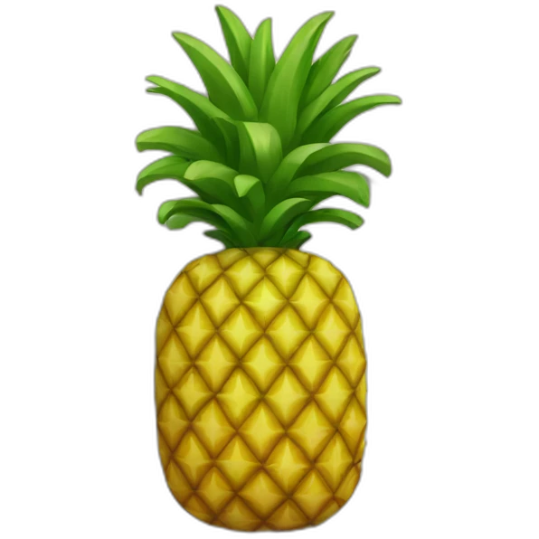 Pineapple and plate emoji