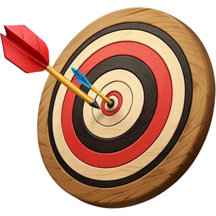 target with dart emoji