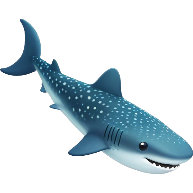 Cute Whaleshark from above emoji