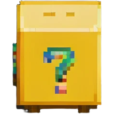 Super Mario question block emoji