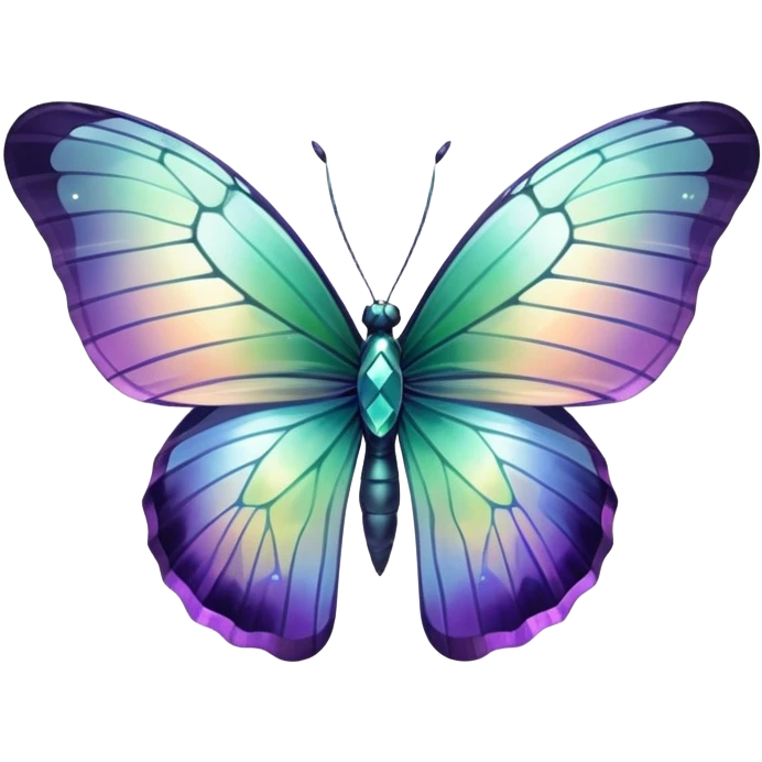 Fluorite butterfly emoji
