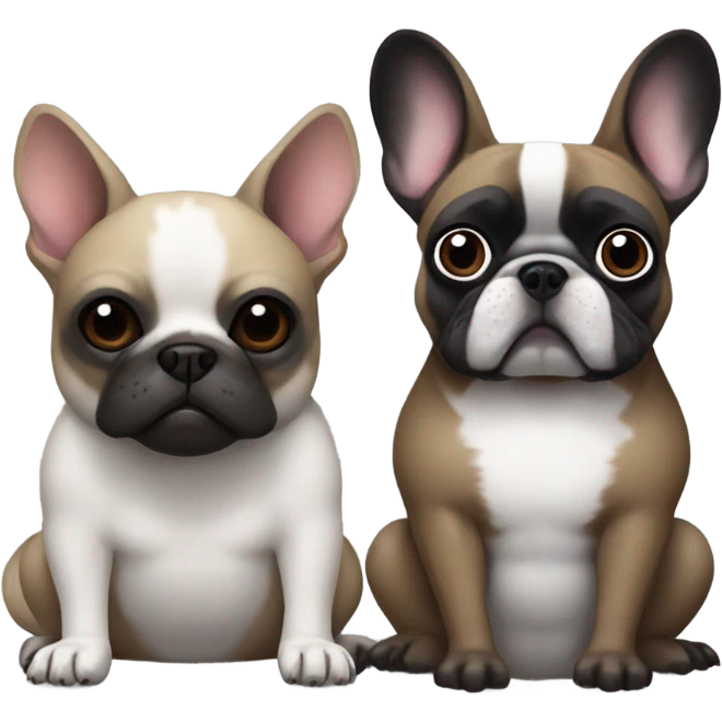 Racoon and a french Bulldog  emoji