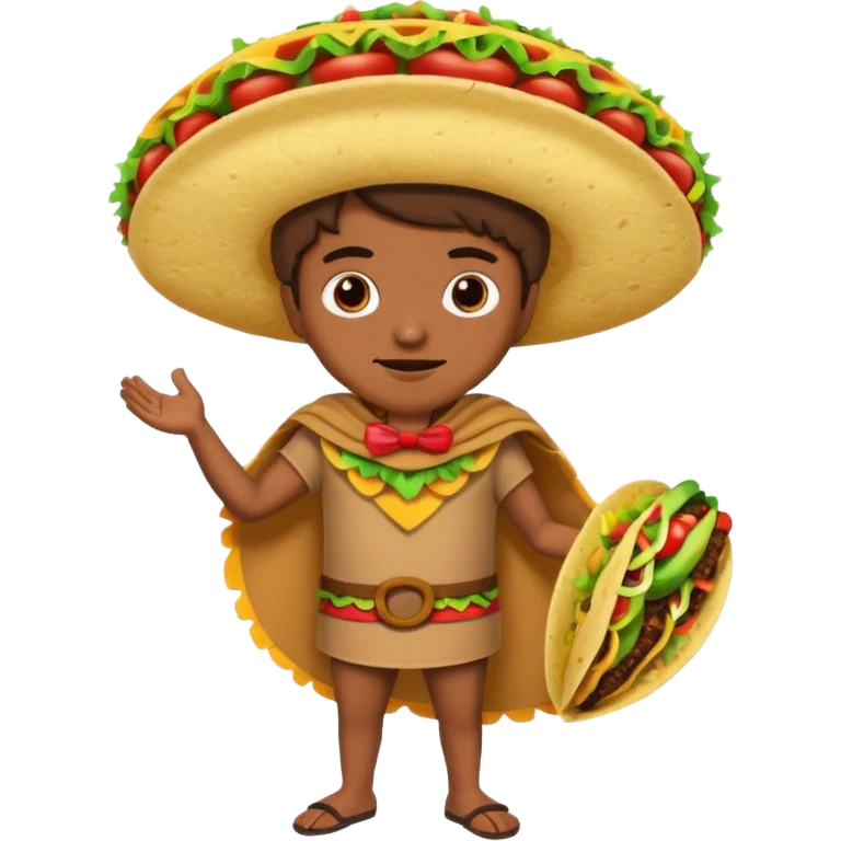 a hero who wear Taco costume  emoji