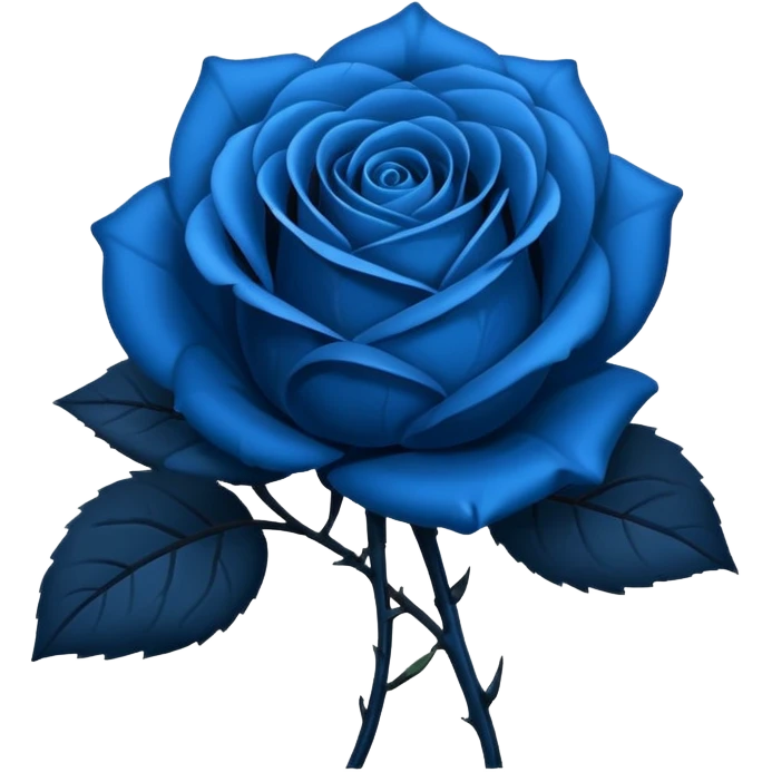 black-blue rose emoji