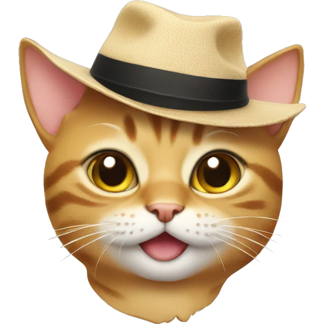 Cat with a hat emoji