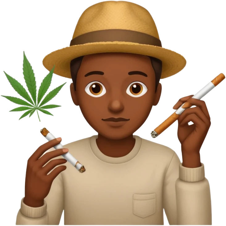 rolling a joint emoji
