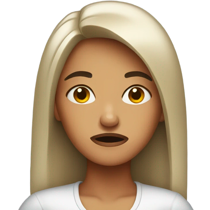 Annoyed woman emoji