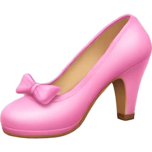 cute pink shoes emoji