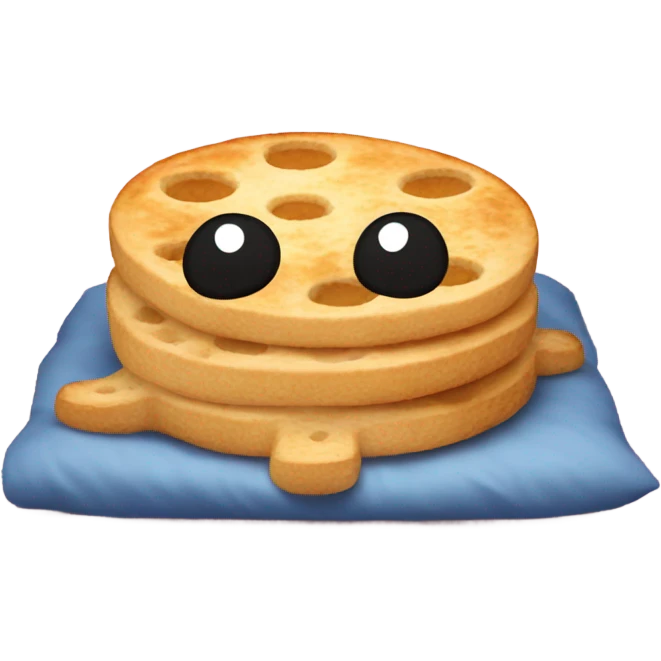 a spider eating crumpets crawling in bed  emoji