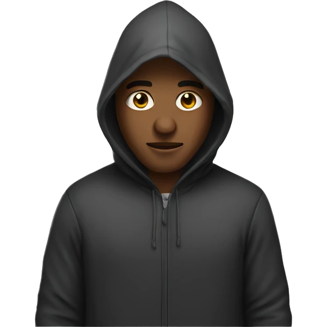 Man with hood emoji