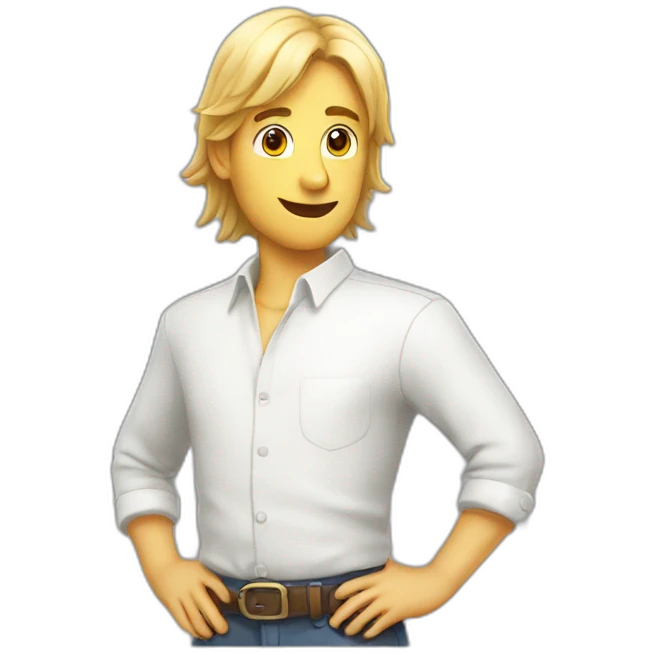 Chat poil blanc emoji