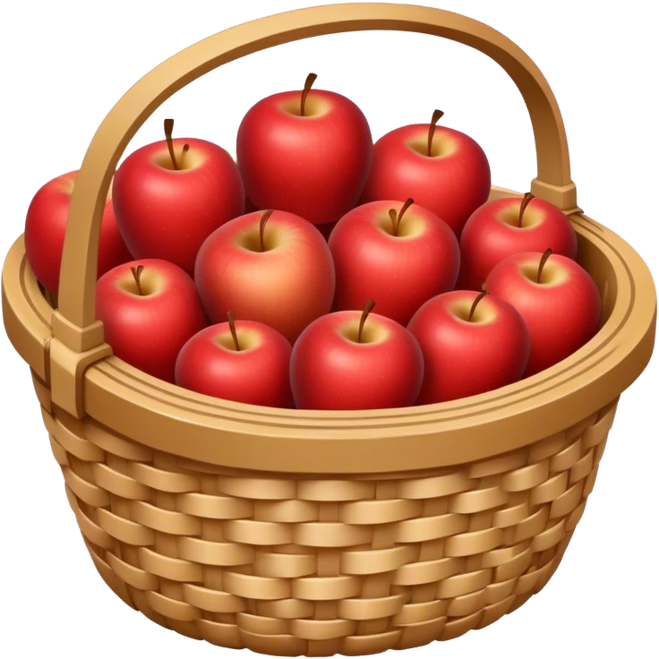 Empty basket to fill apples  emoji