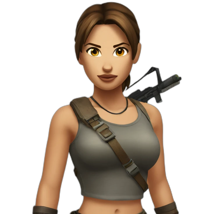 Lara croft emoji