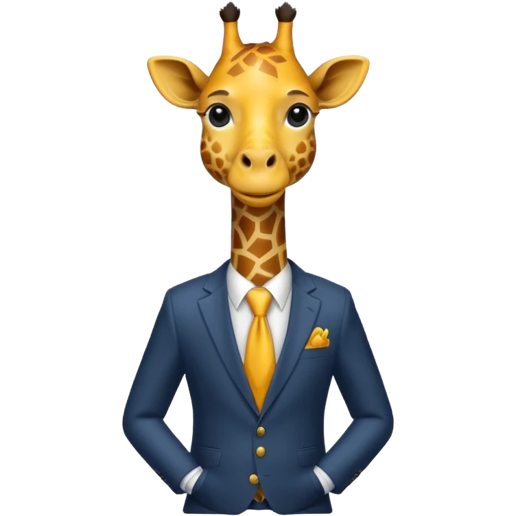  giraffe in suit  emoji