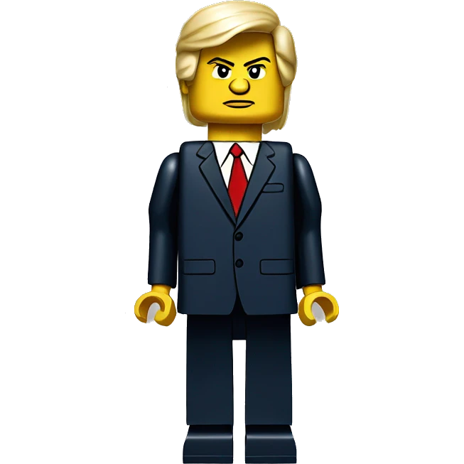 DONALD TRUMP lego full body emoji
