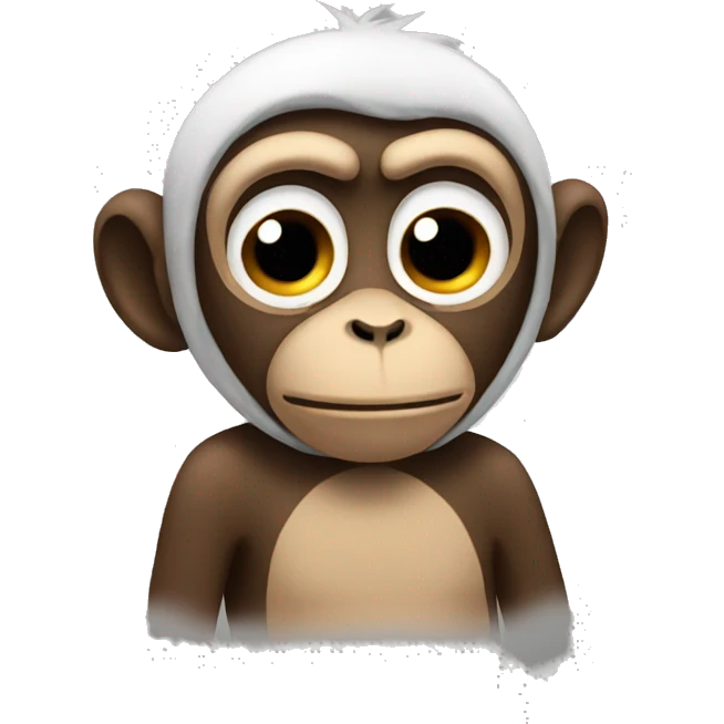 very very very alone and sad monkey  emoji
