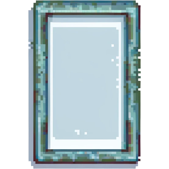 A colorful and bright mirror emoji