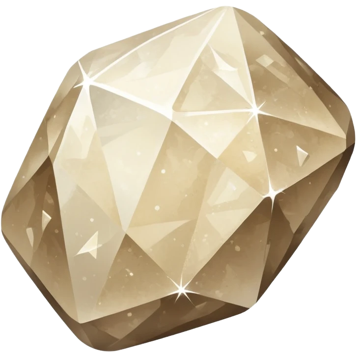 generate realistic detailed stone diamond in 3d style with sand  emoji