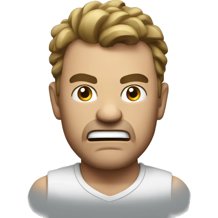 Man raging on the game  emoji